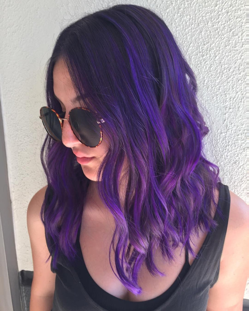 Bold Violet Semi-Perm Hair Color