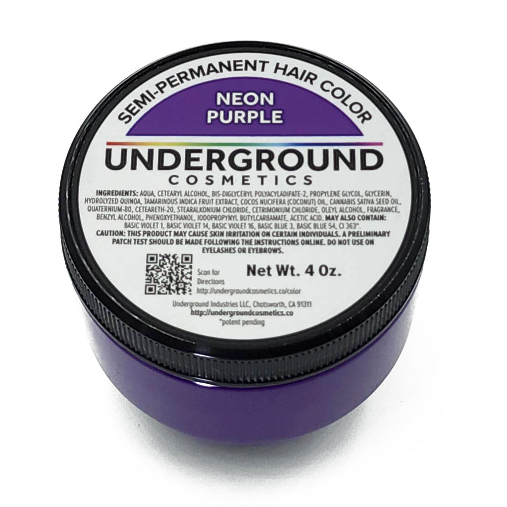 Neon Purple Semi-Perm Hair Color