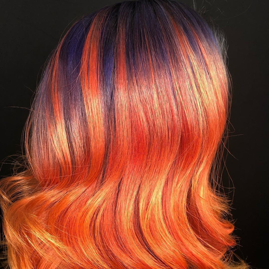 Bold Orange Semi-Perm Hair Color