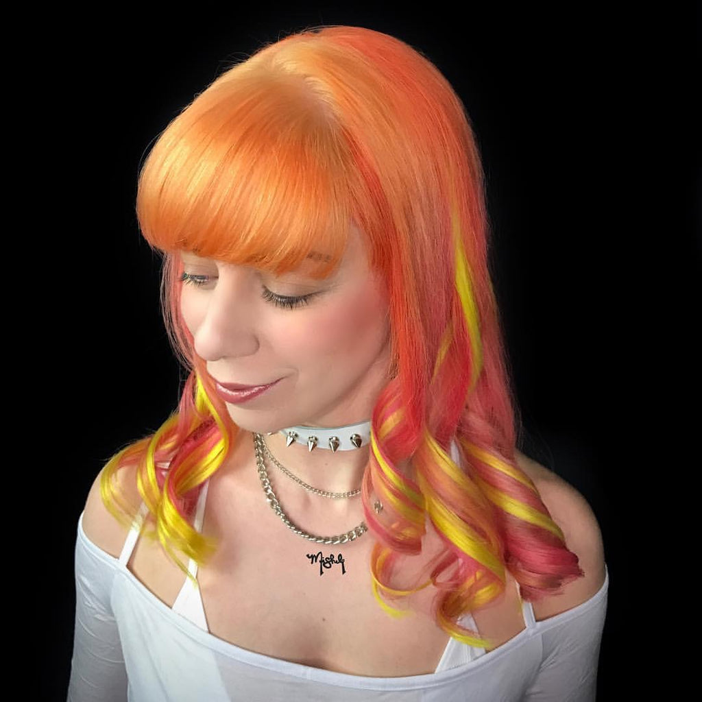 Pastel Peach Semi-Perm Hair Color