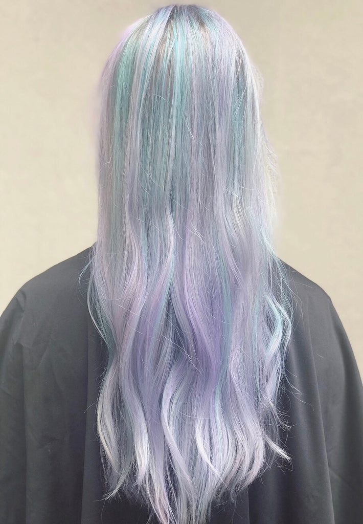 Pastel Blue Semi-Perm Hair Color