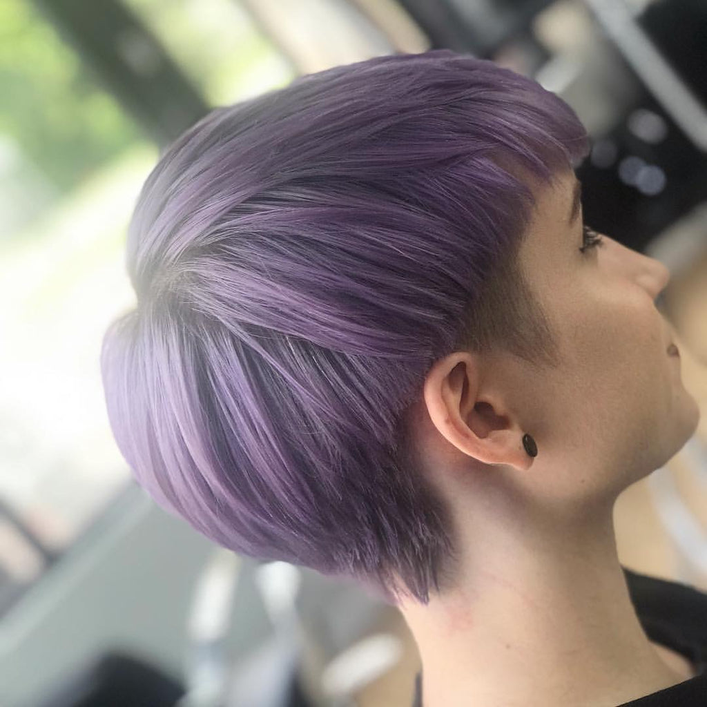 Pastel Lavender Semi-Perm Hair Color