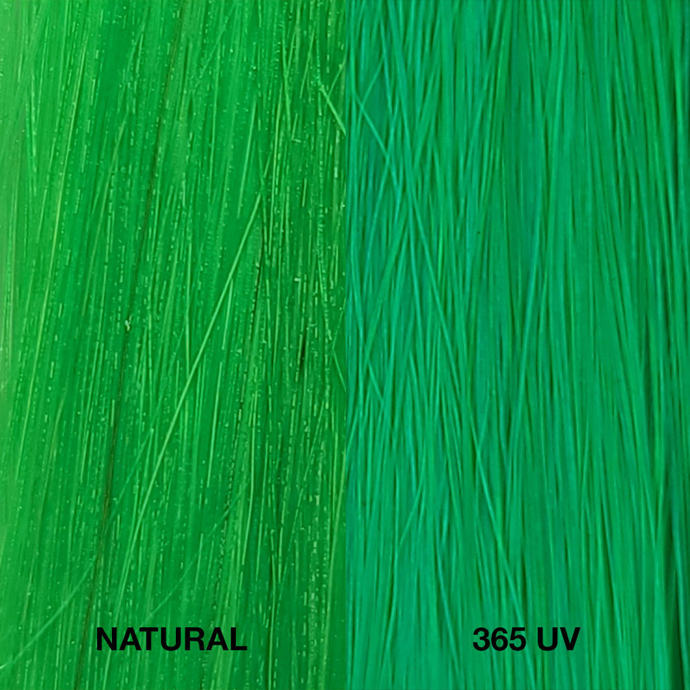 Neon Green Semi-Perm Hair Color