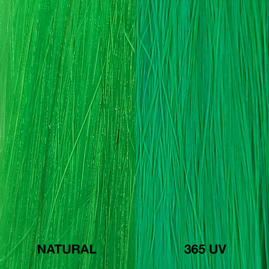 Neon Green Semi-Perm Hair Color