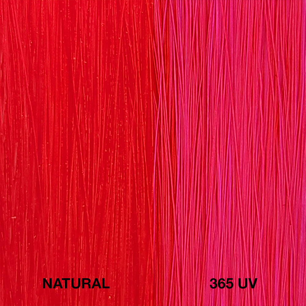 Neon Red Semi-Perm Hair Color