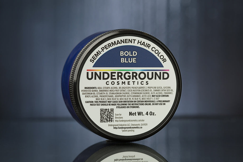 Bold Blue Hair Color-Hair Color-Underground Cosmetics
