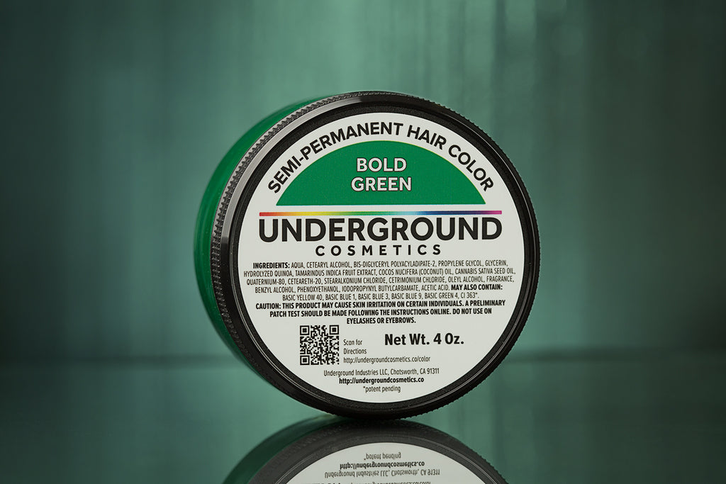 Bold Green Hair Color-Hair Color-Underground Cosmetics