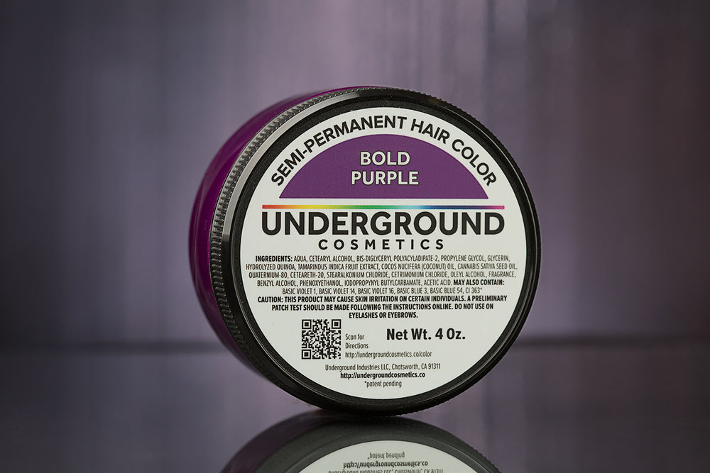 Bold Purple Hair Color-Hair Color-Underground Cosmetics